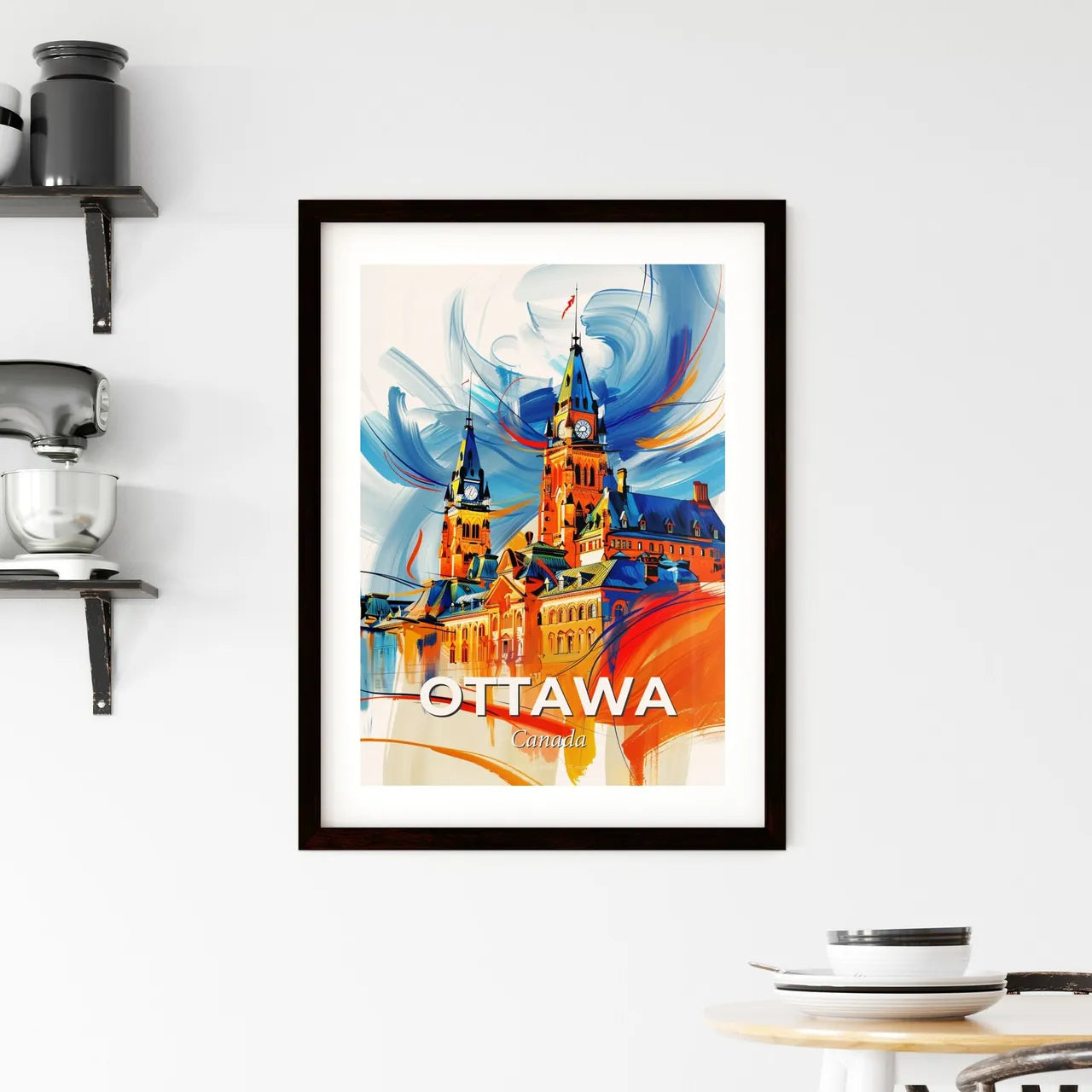 Vibrant Ottawa, Canada Framed Print