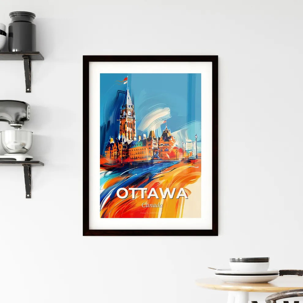 Vibrant Ottawa, Canada Framed Print
