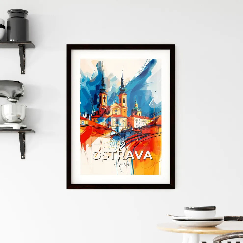 Vibrant Ostrava, Czechia Framed Print