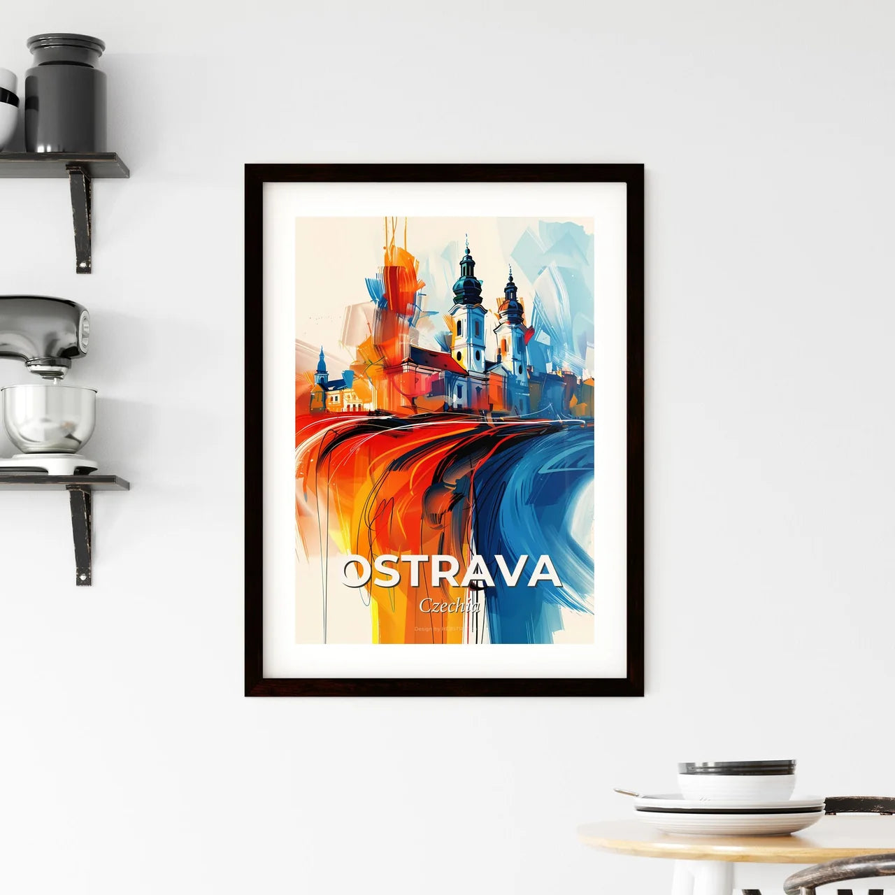 Vibrant Ostrava, Czechia Framed Print