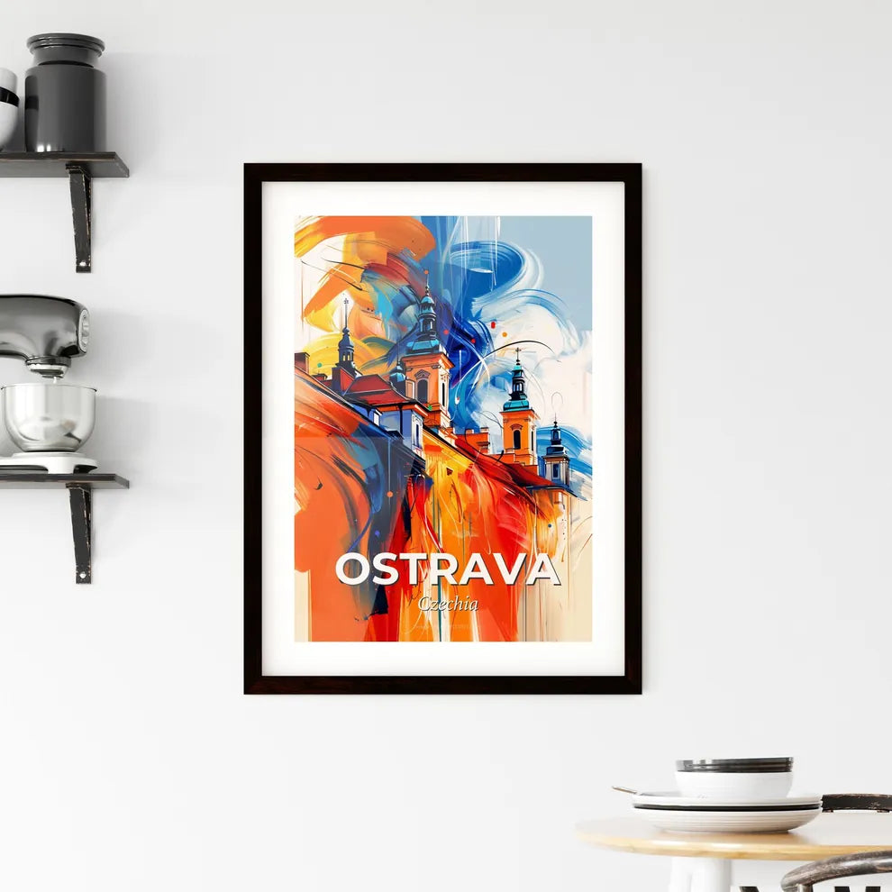 Vibrant Ostrava, Czechia Framed Print