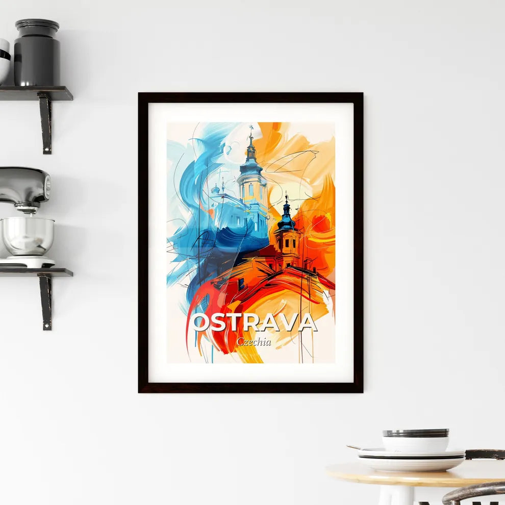 Vibrant Ostrava, Czechia Framed Print