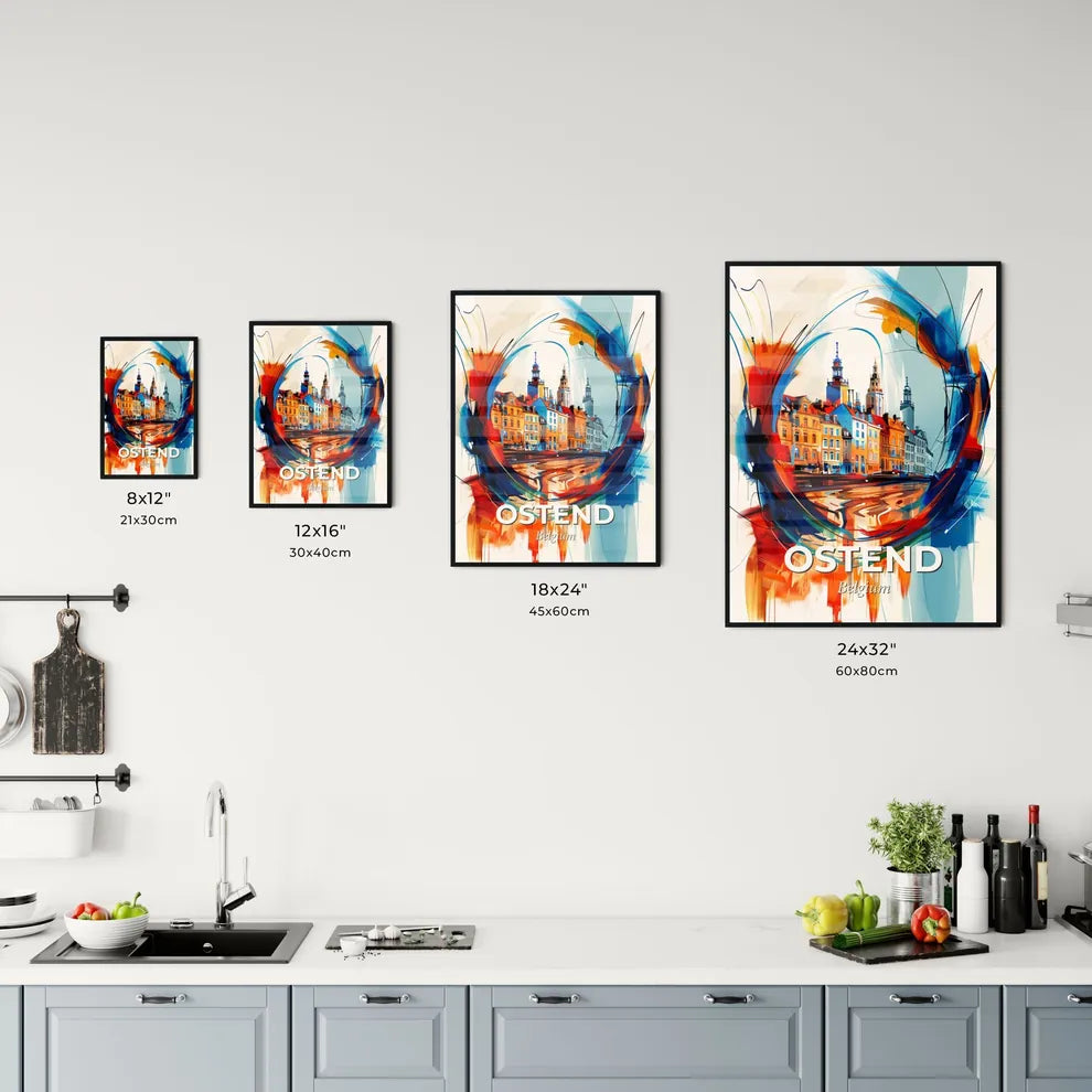 Vibrant Ostend , Belgium Kitchen Art