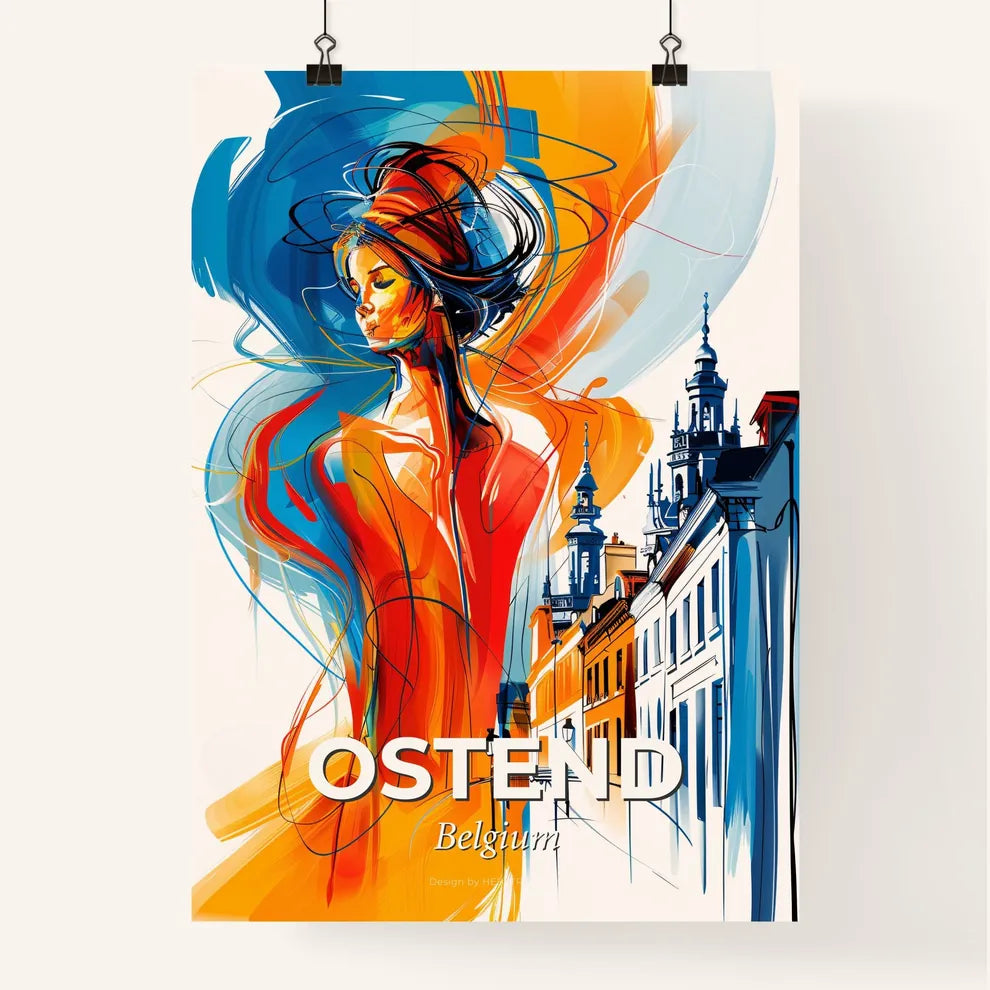 Vibrant Ostend , Belgium Poster