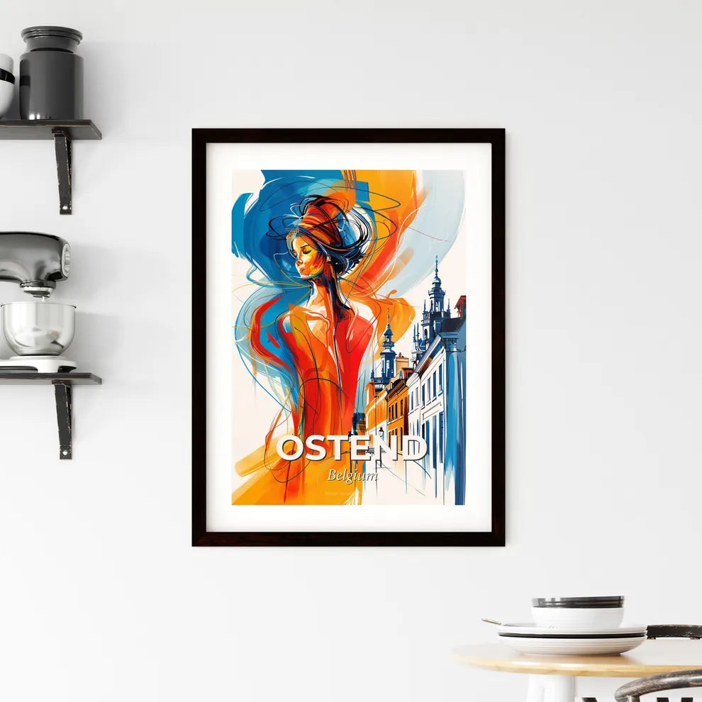 Vibrant Ostend , Belgium Framed Print