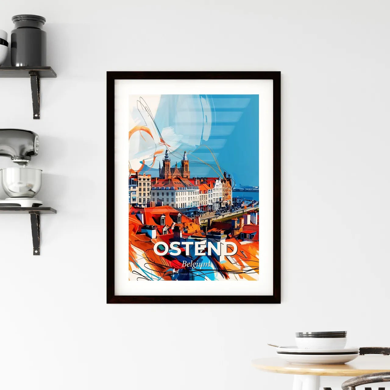 Vibrant Ostend , Belgium Framed Print