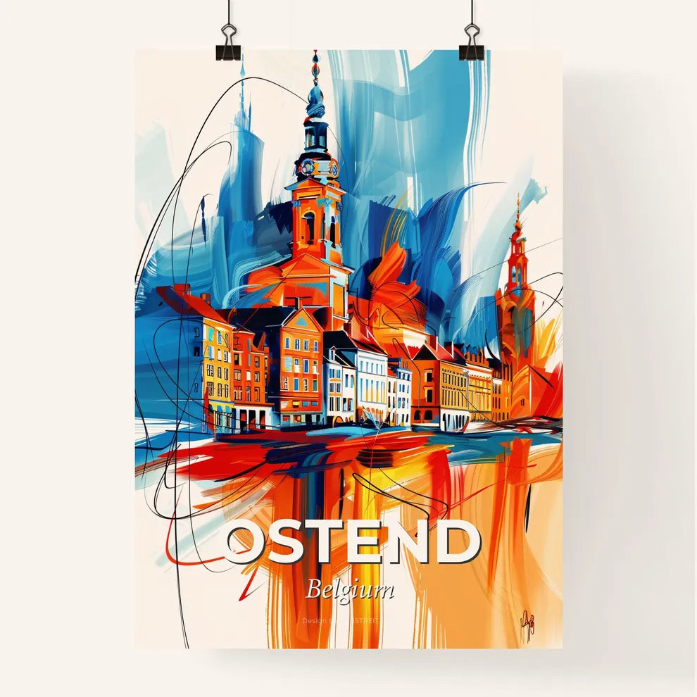 Vibrant Ostend , Belgium Poster