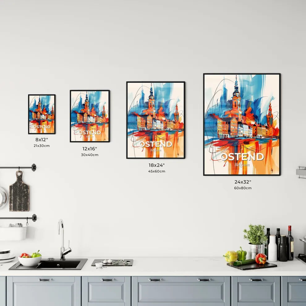 Vibrant Ostend , Belgium Kitchen Art