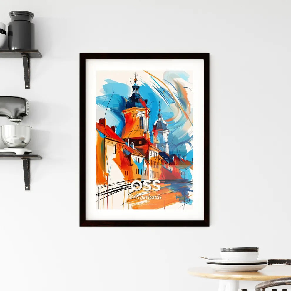 Vibrant Oss, Netherlands Framed Print