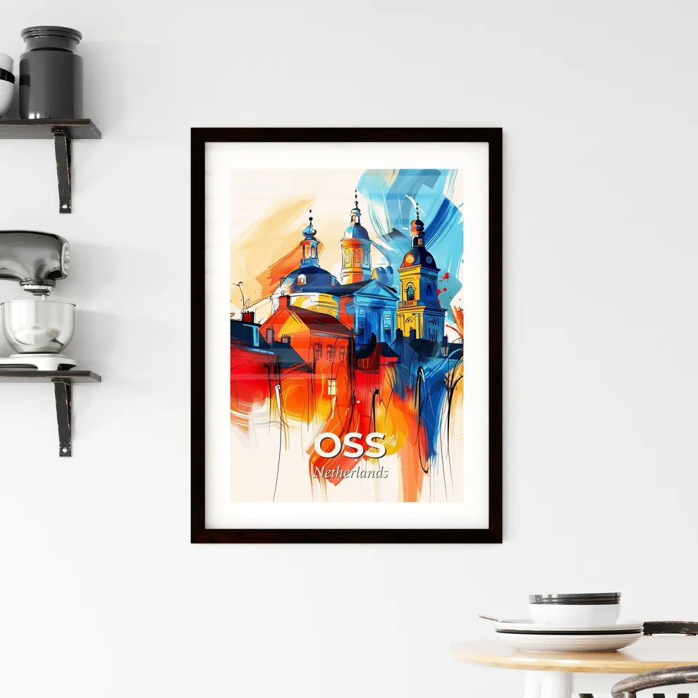 Vibrant Oss, Netherlands Framed Print