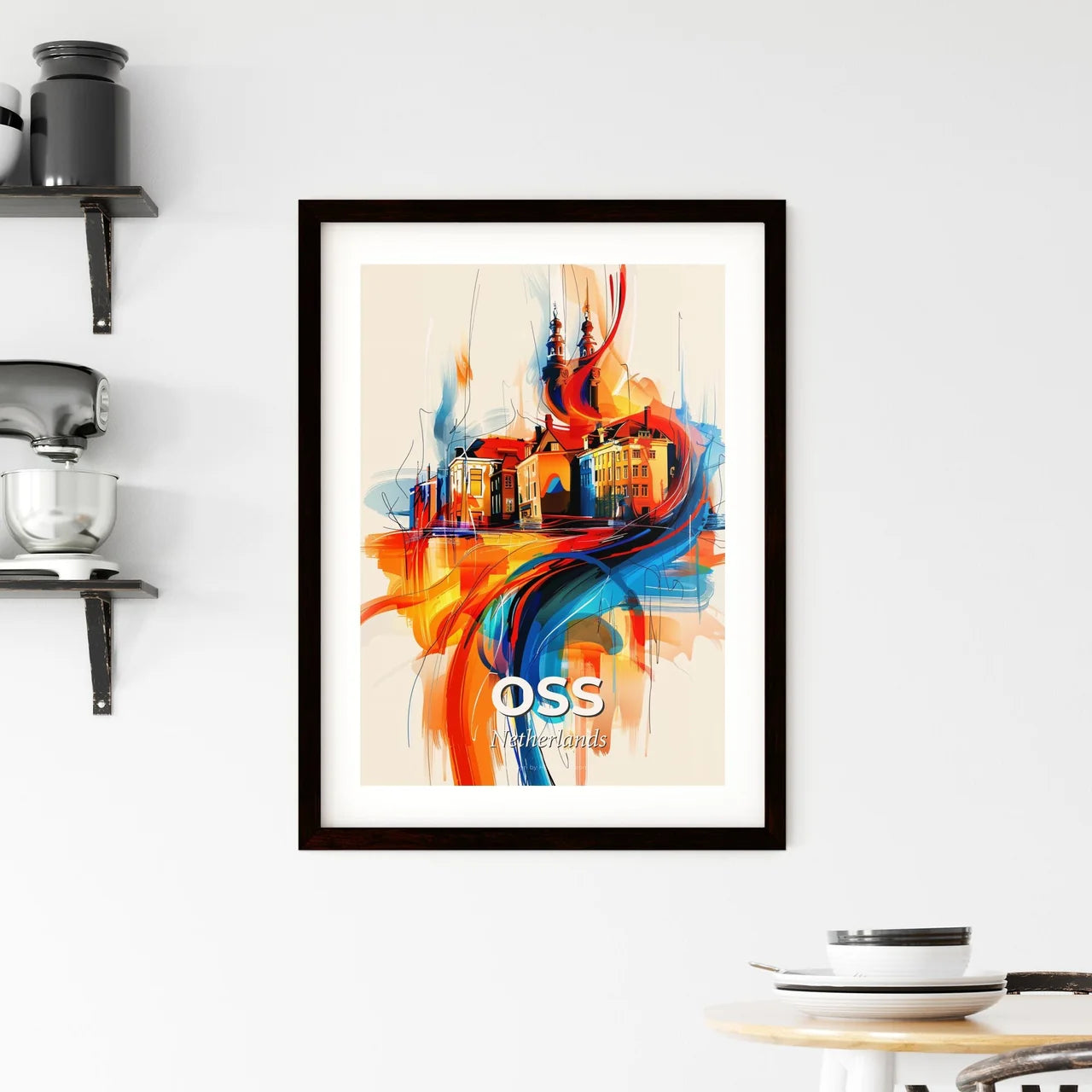 Vibrant Oss, Netherlands Framed Print