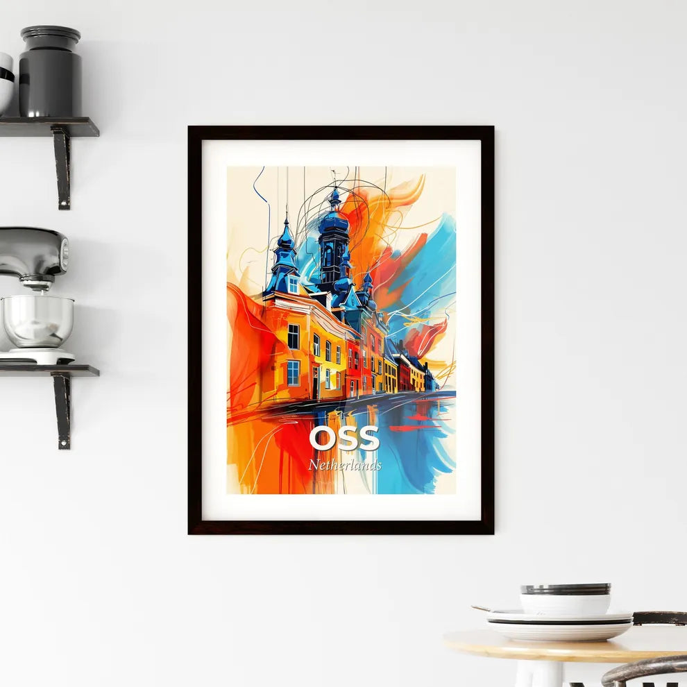 Vibrant Oss, Netherlands Framed Print