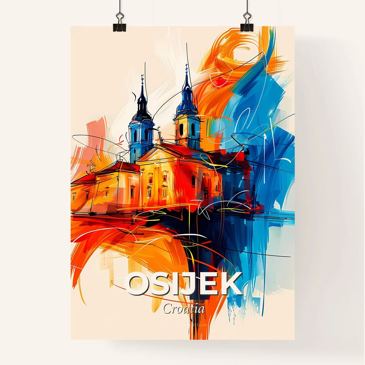 Vibrant Osijek, Croatia Poster