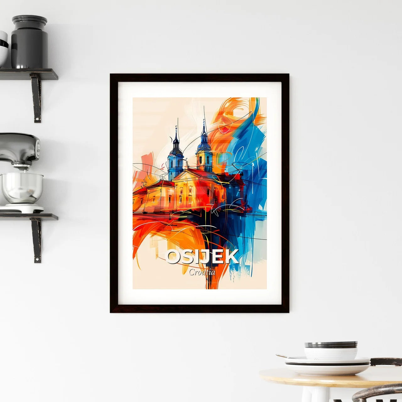 Vibrant Osijek, Croatia Framed Print