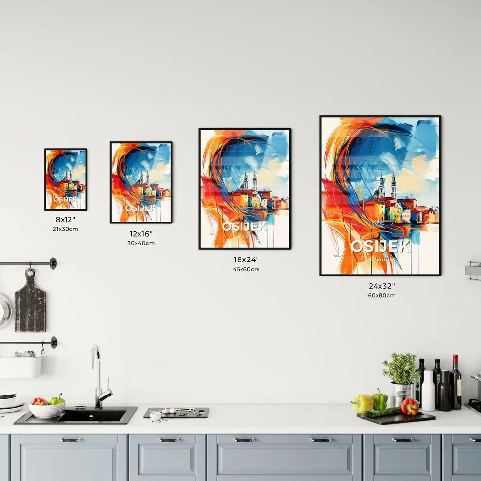 Vibrant Osijek, Croatia Kitchen Art