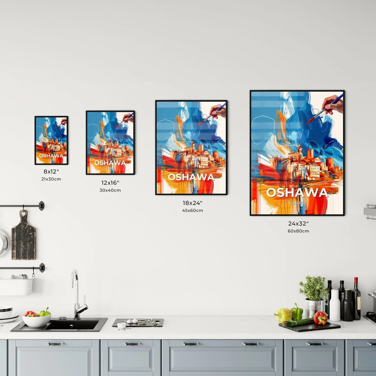 Vibrant Oshawa, Canada Kitchen Art