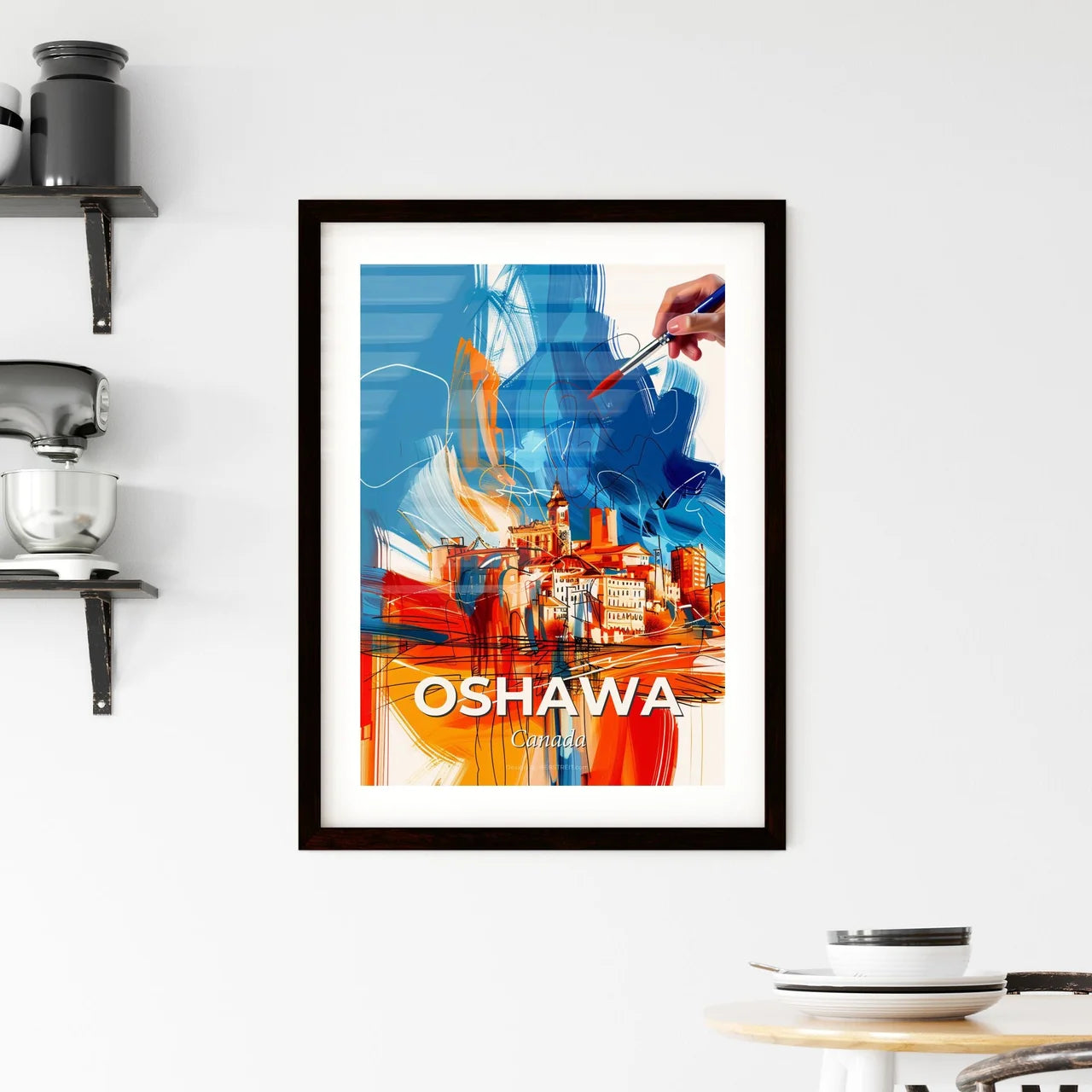 Vibrant Oshawa, Canada Framed Print