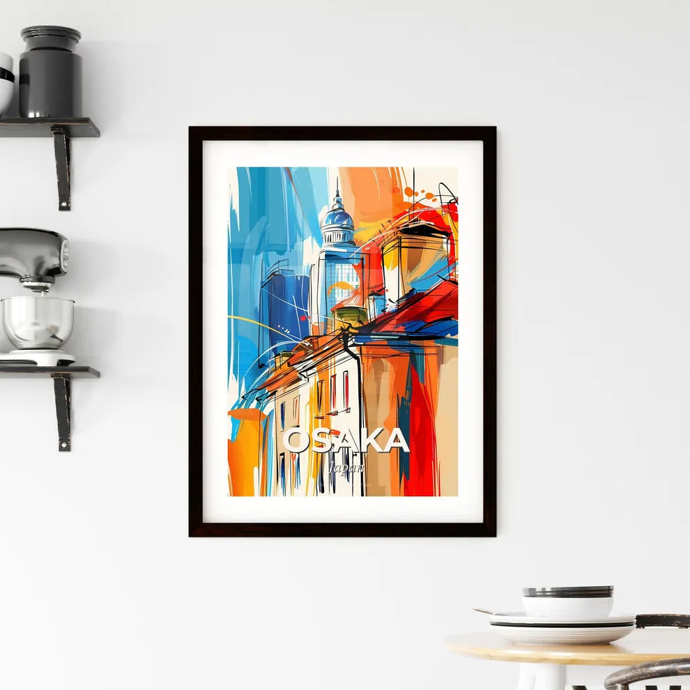 Vibrant Osaka, Japan Framed Print