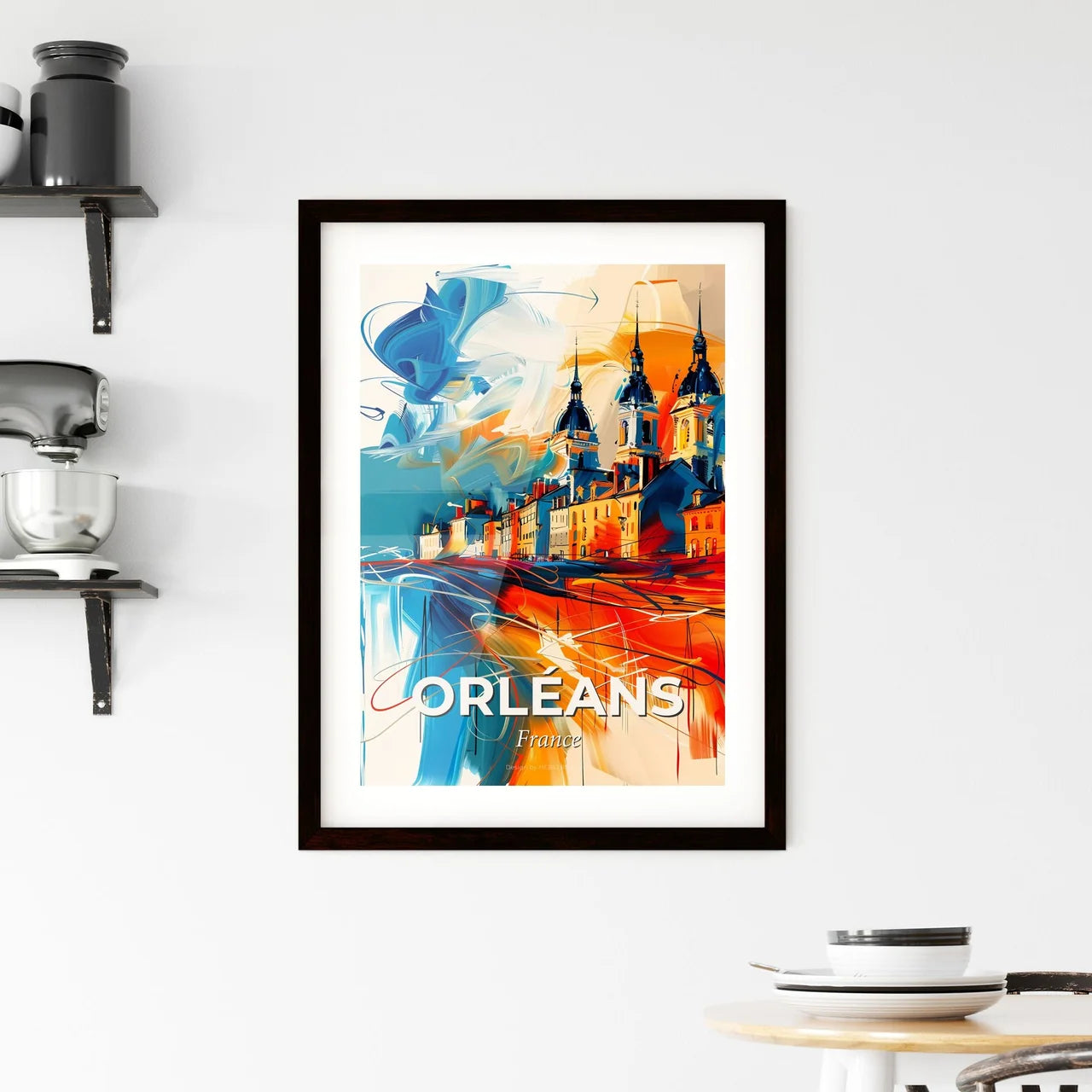 Vibrant Orléans, France Framed Print