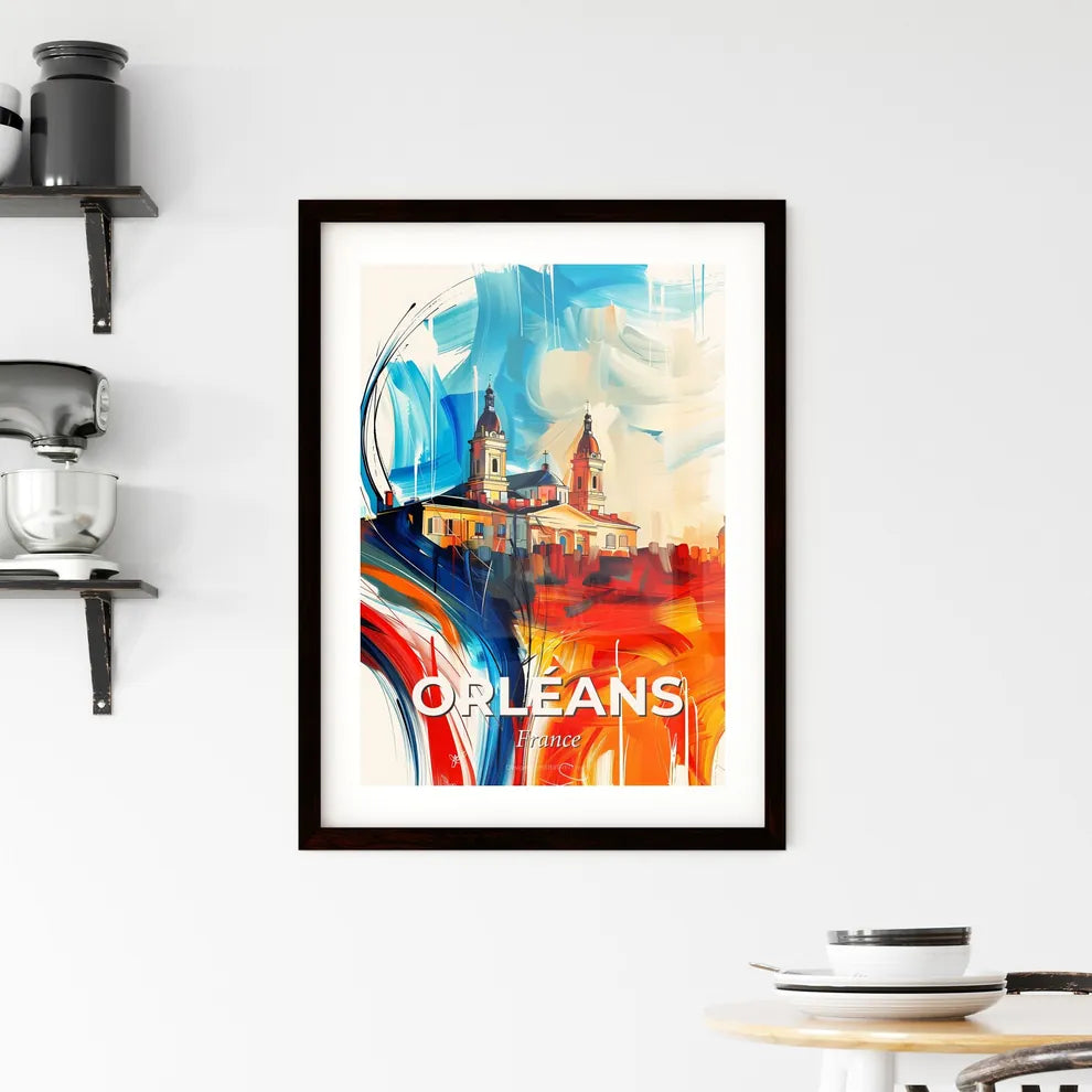 Vibrant Orléans, France Framed Print