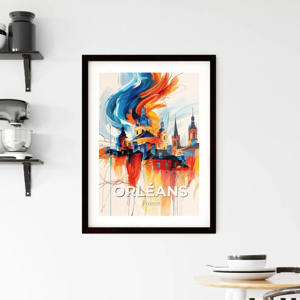 Vibrant Orléans, France Framed Print
