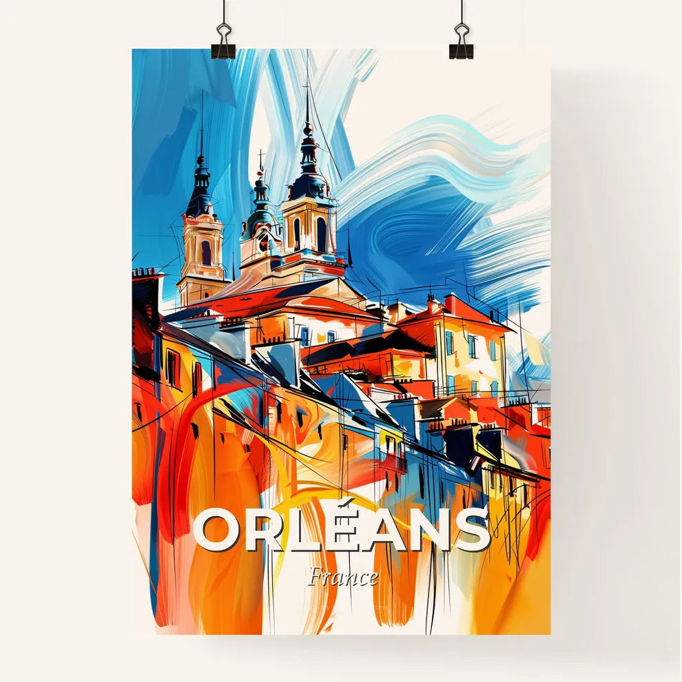 Vibrant Orléans, France Poster