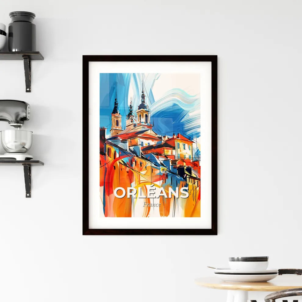 Vibrant Orléans, France Framed Print