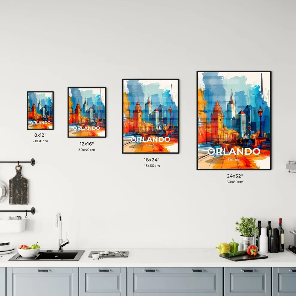 Vibrant Orlando, Florida Kitchen Art