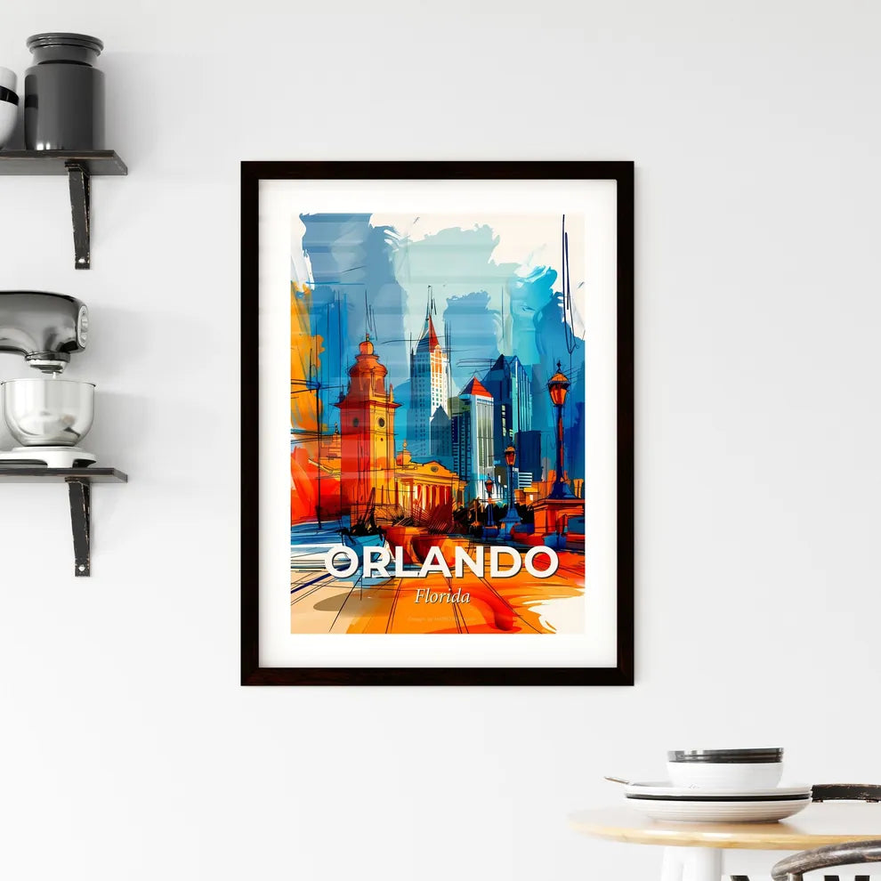 Vibrant Orlando, Florida Framed Print