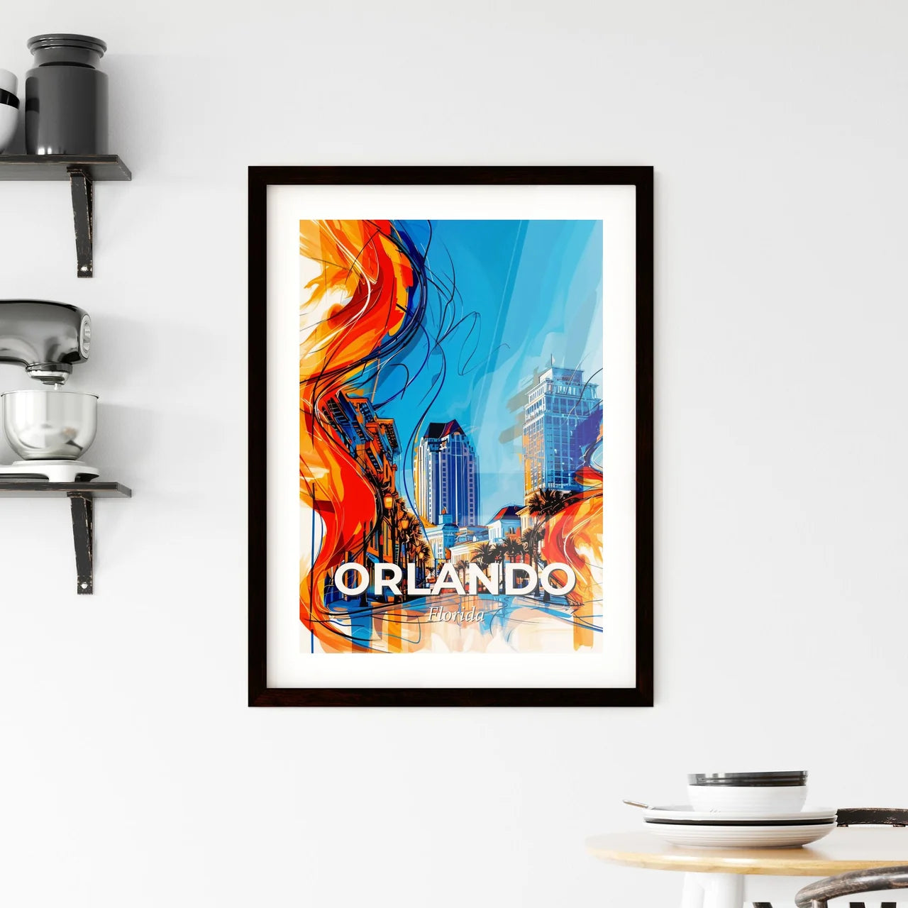 Vibrant Orlando, Florida Framed Print