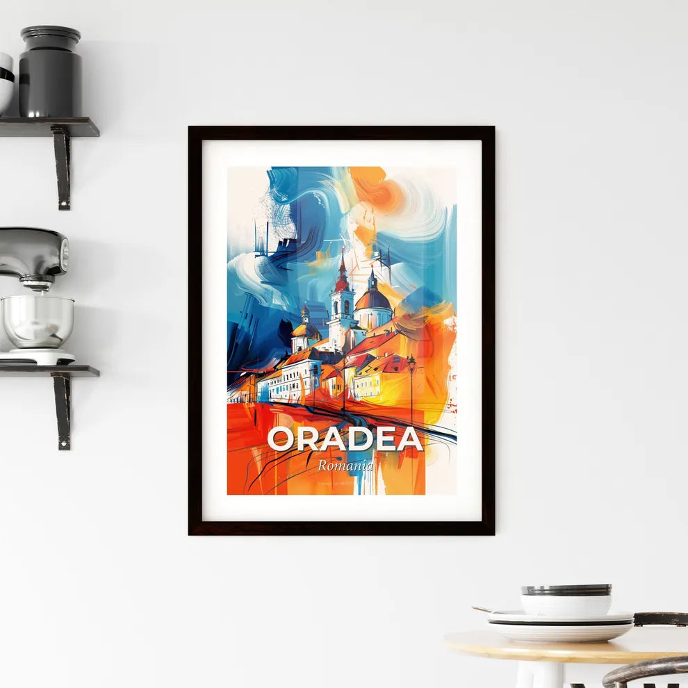 Vibrant Oradea, Romania Framed Print
