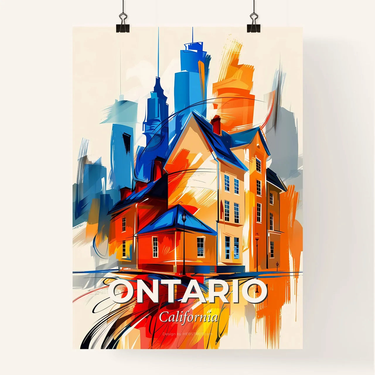 Vibrant Ontario, California Poster