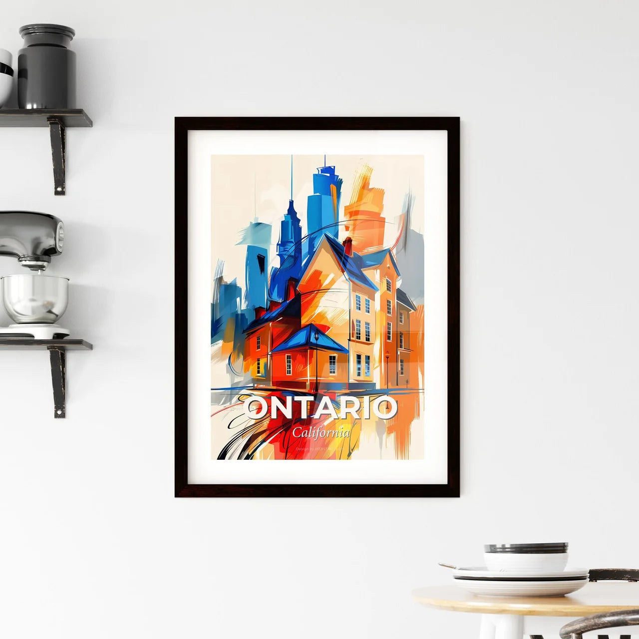 Vibrant Ontario, California Framed Print