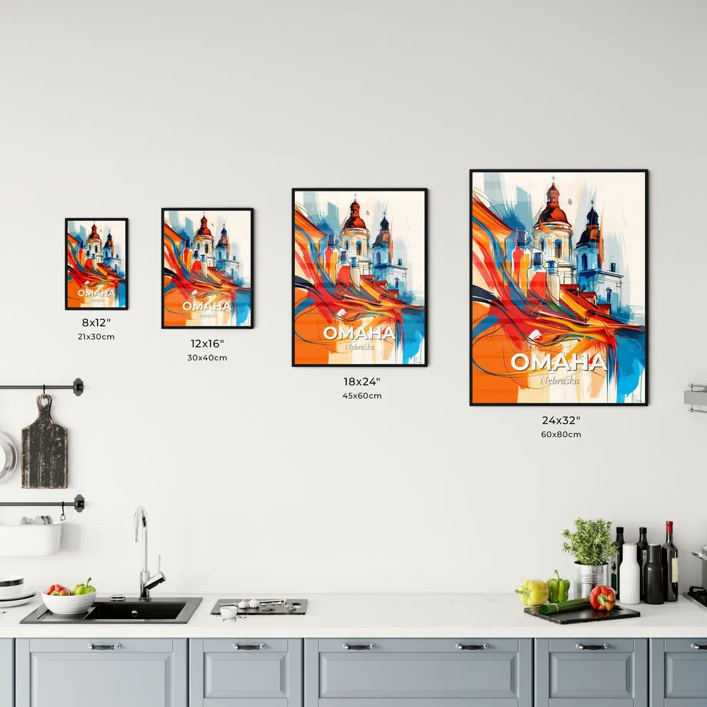 Vibrant Omaha, Nebraska Kitchen Art