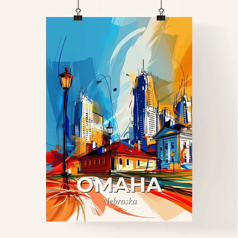 Vibrant Omaha, Nebraska Poster