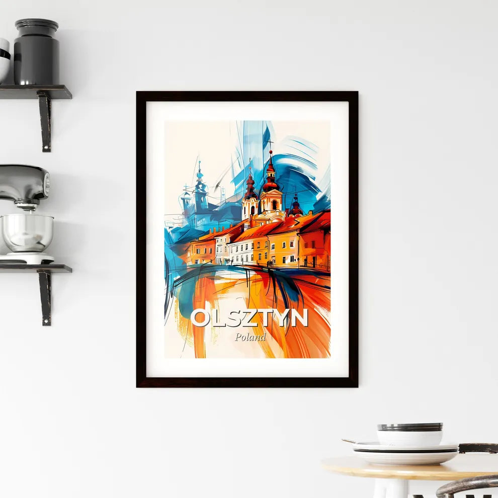 Vibrant Olsztyn, Poland Framed Print