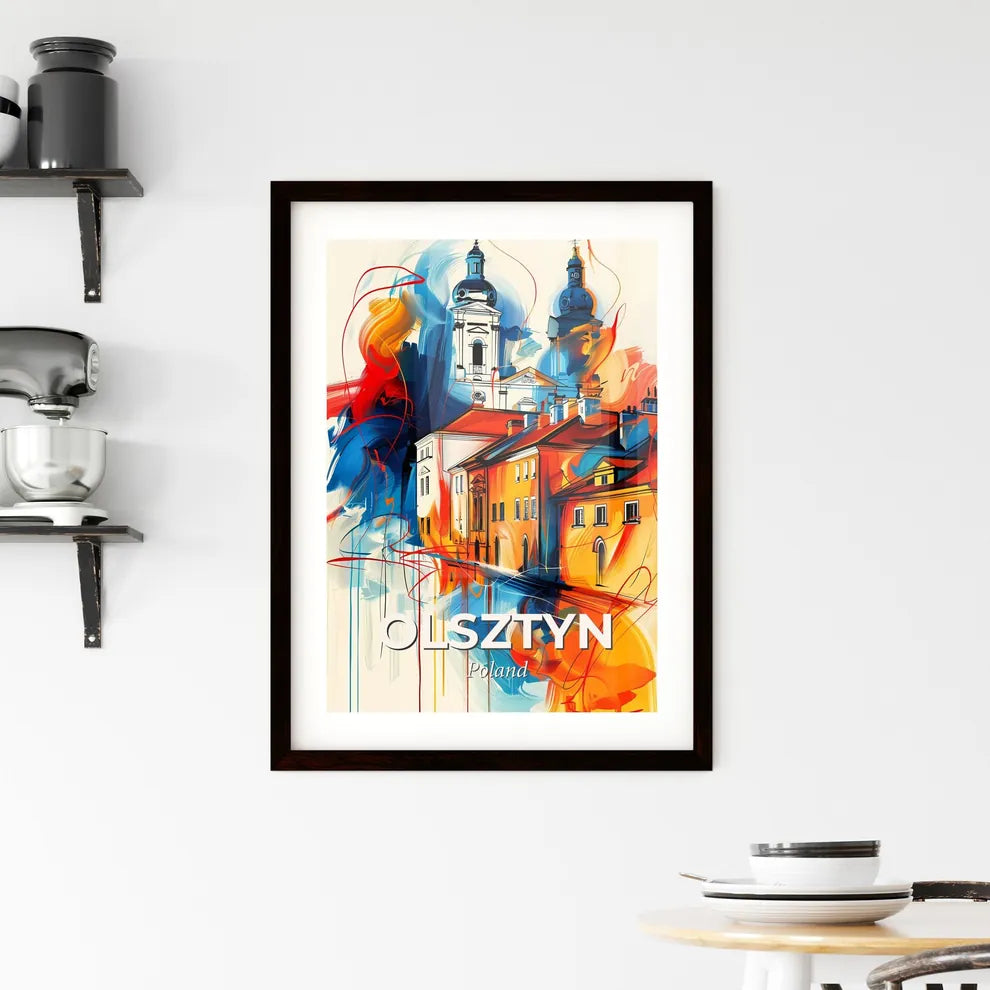 Vibrant Olsztyn, Poland Framed Print
