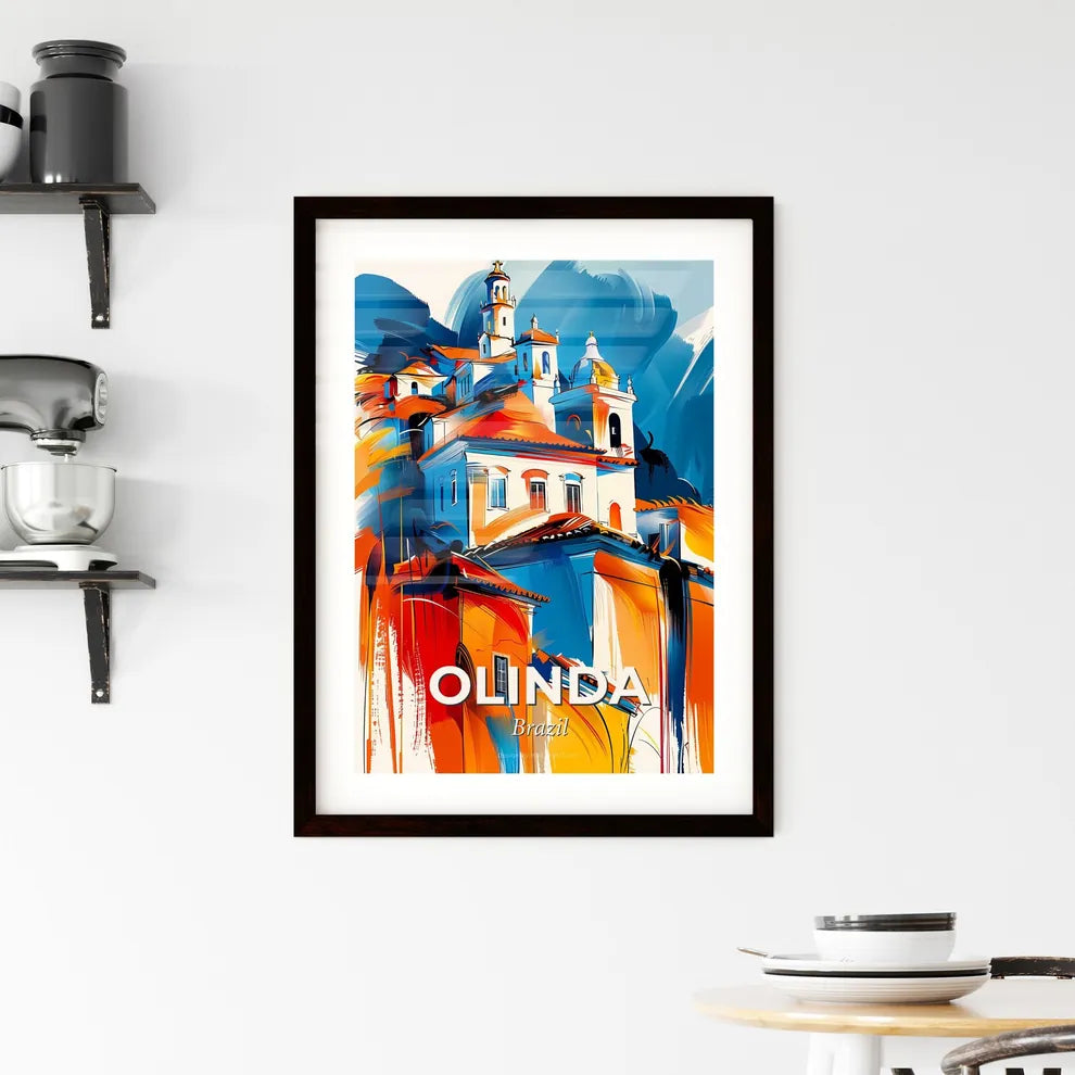Vibrant Olinda, Brazil Framed Print