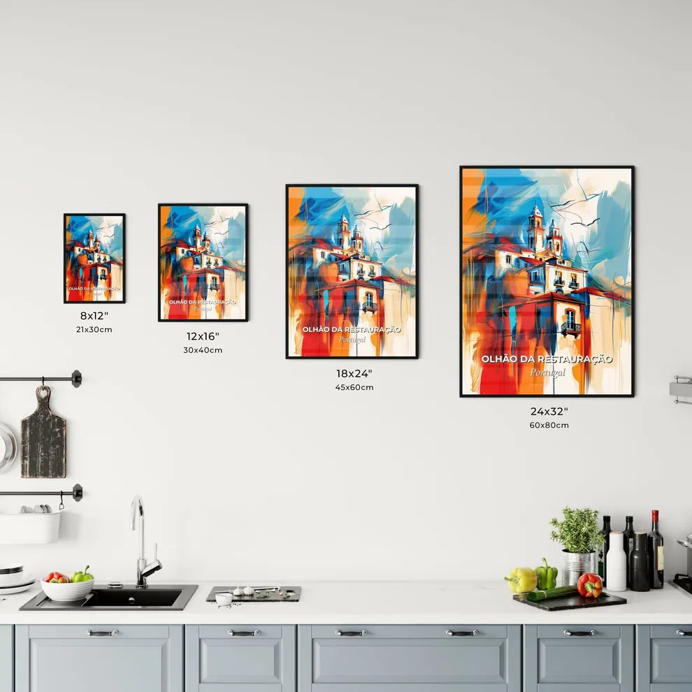 Vibrant Olhão Da Restauração, Portugal Kitchen Art