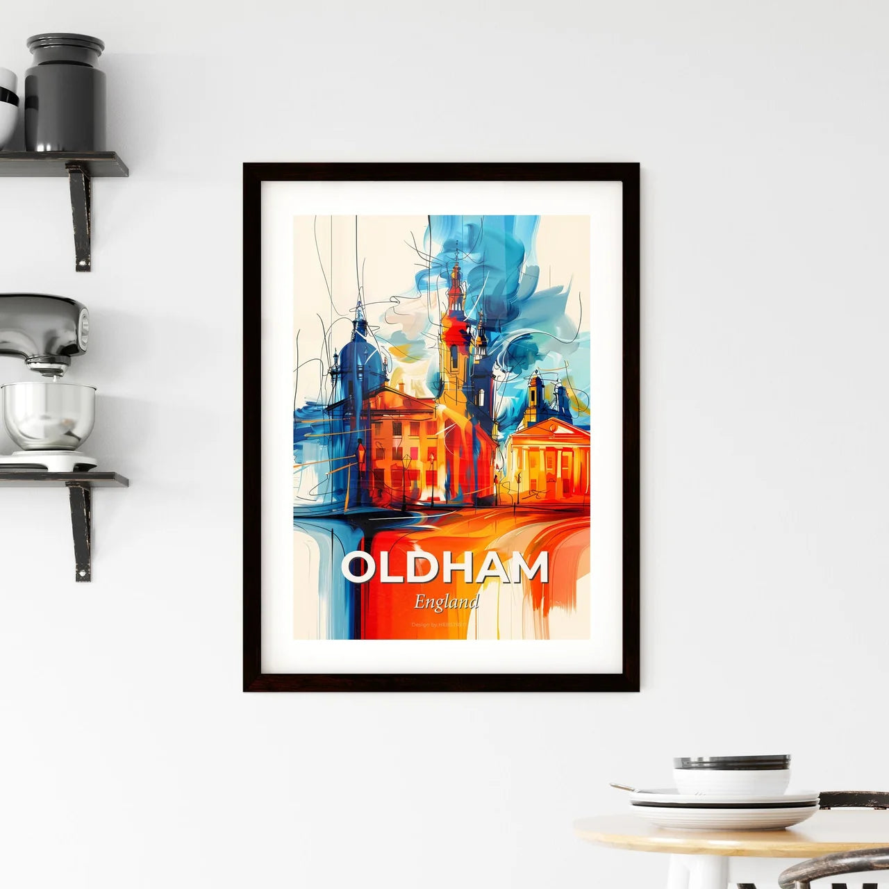 Vibrant Oldham, England Framed Print