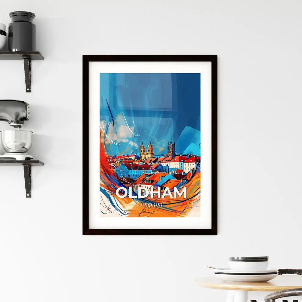 Vibrant Oldham, England Framed Print