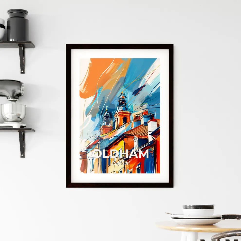 Vibrant Oldham, England Framed Print