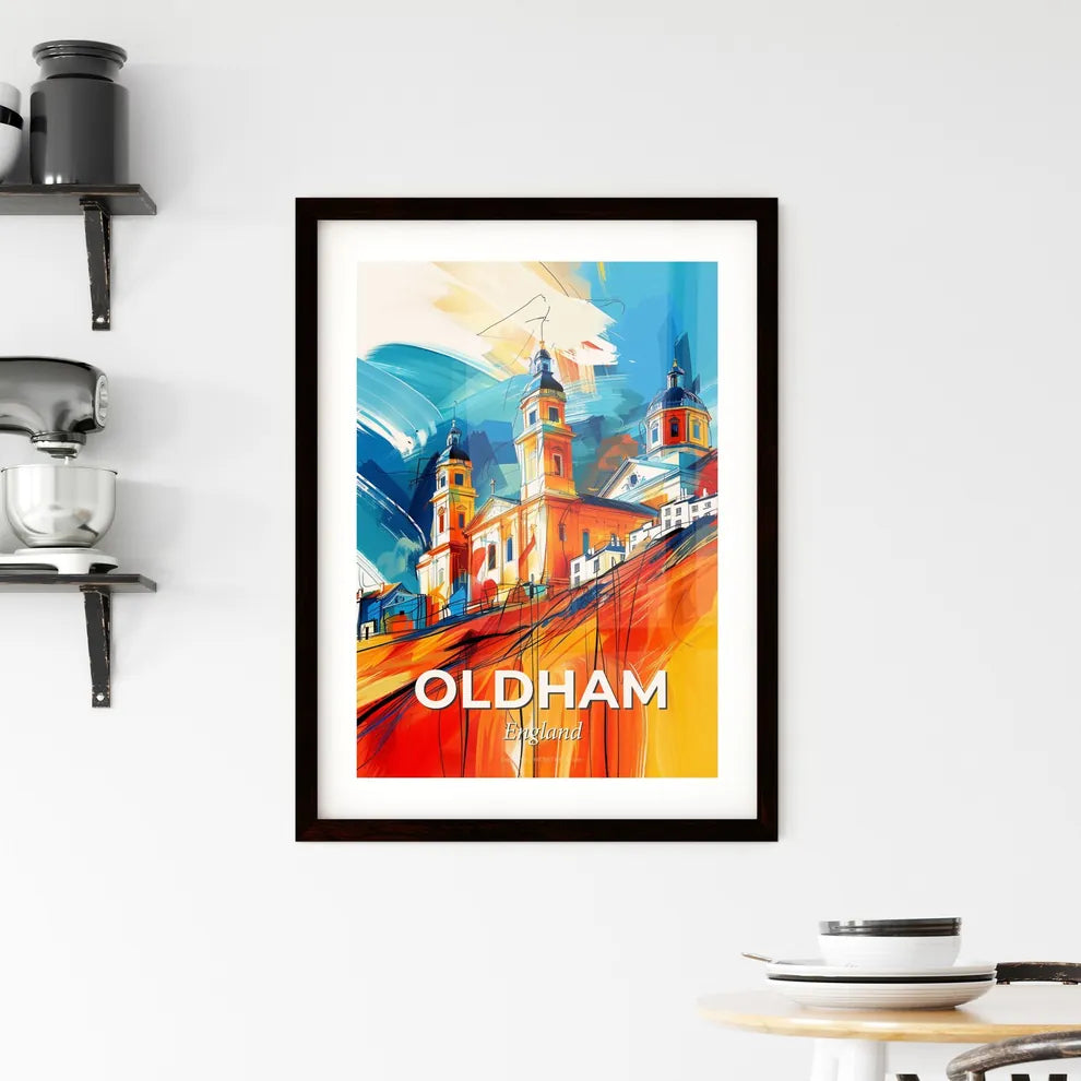 Vibrant Oldham, England Framed Print