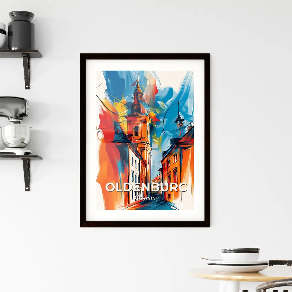Vibrant Oldenburg, Germany Framed Print