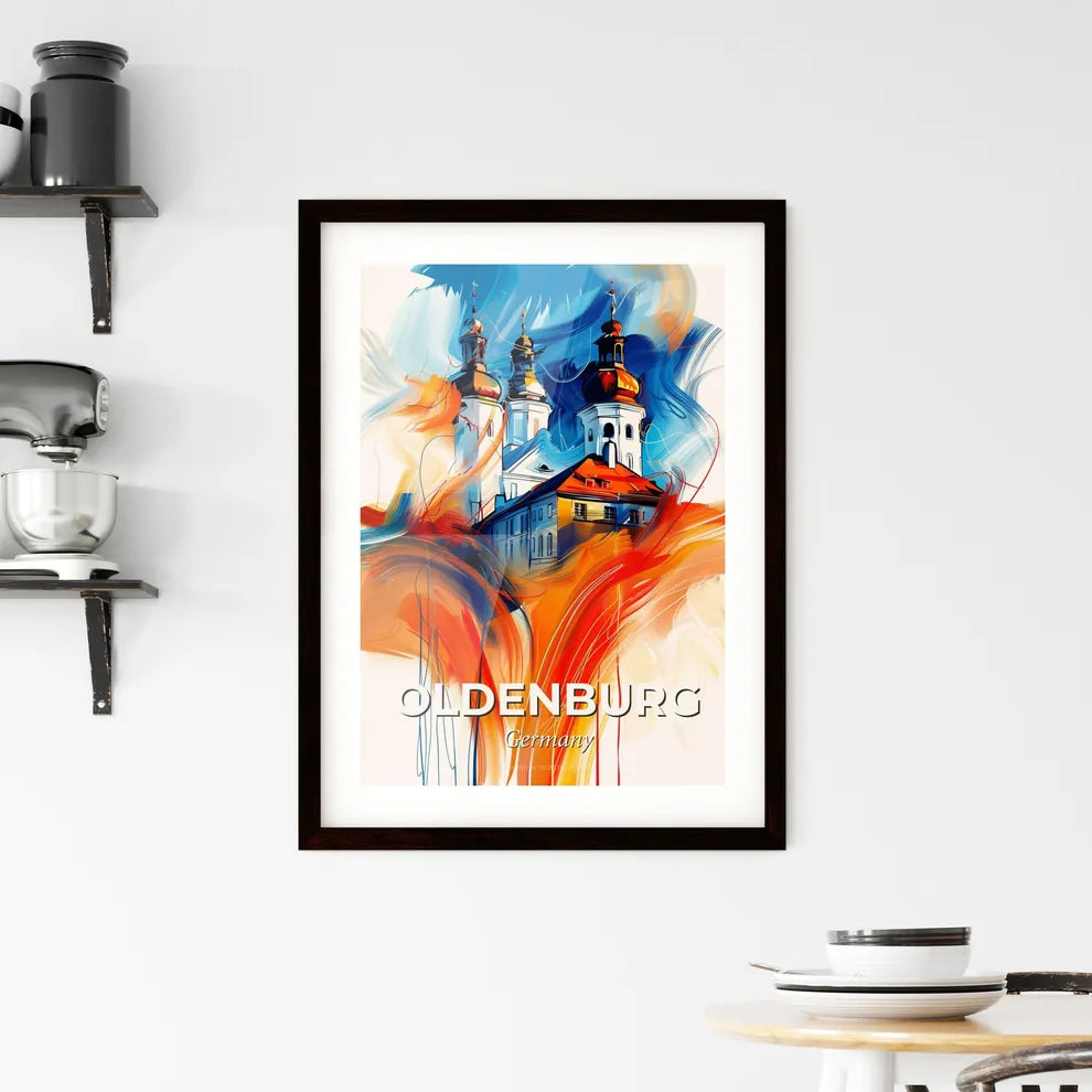 Vibrant Oldenburg, Germany Framed Print