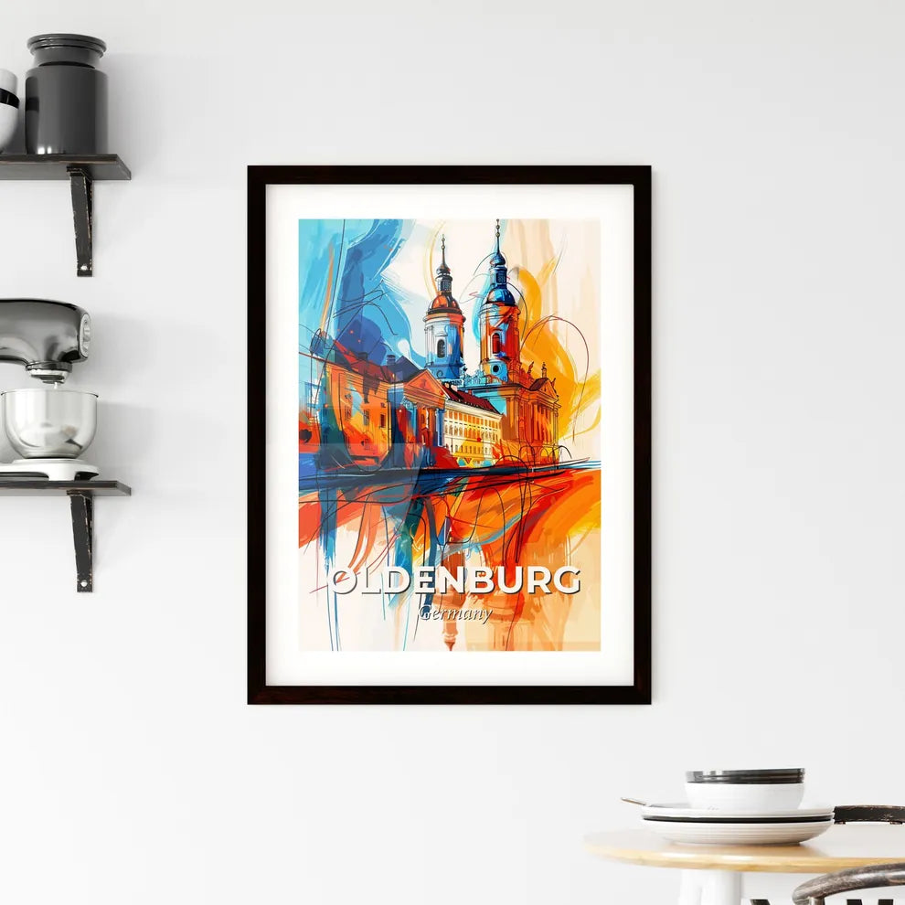 Vibrant Oldenburg, Germany Framed Print
