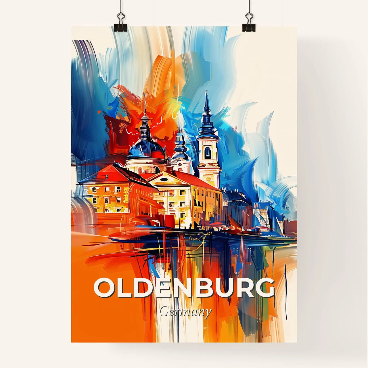 Vibrant Oldenburg, Germany Poster
