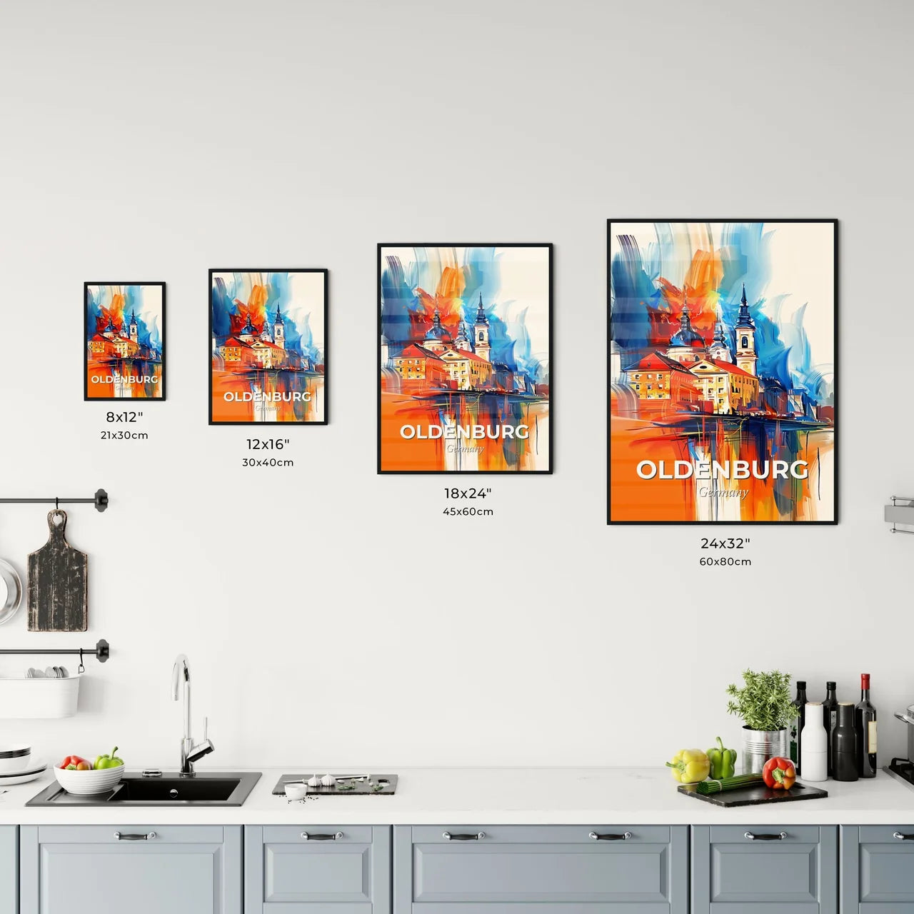 Vibrant Oldenburg, Germany Kitchen Art