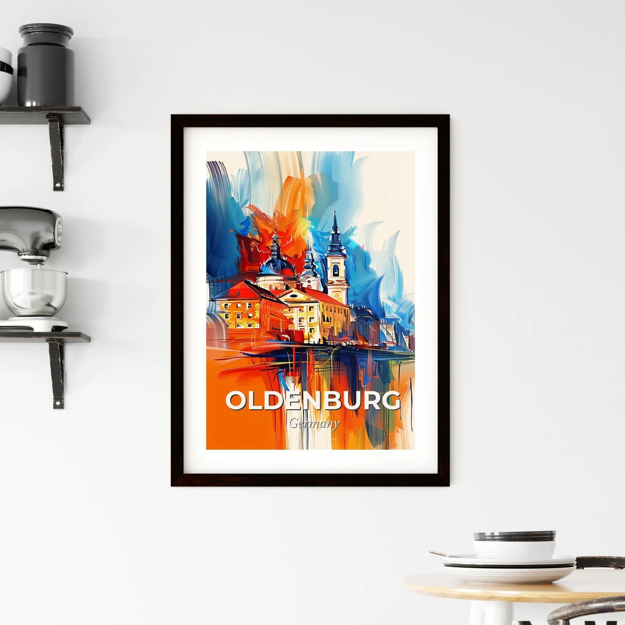 Vibrant Oldenburg, Germany Framed Print