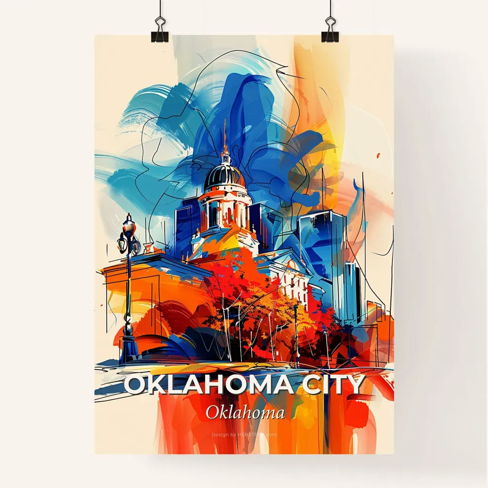 Vibrant Oklahoma City, Oklahoma Poster